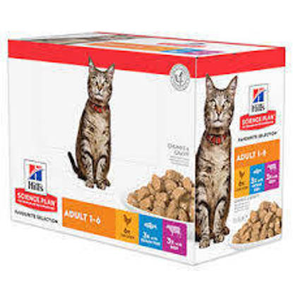 Picture of Hills Adult  Feline 1-6 Years Chicken Pouches 12 x 85g - copy